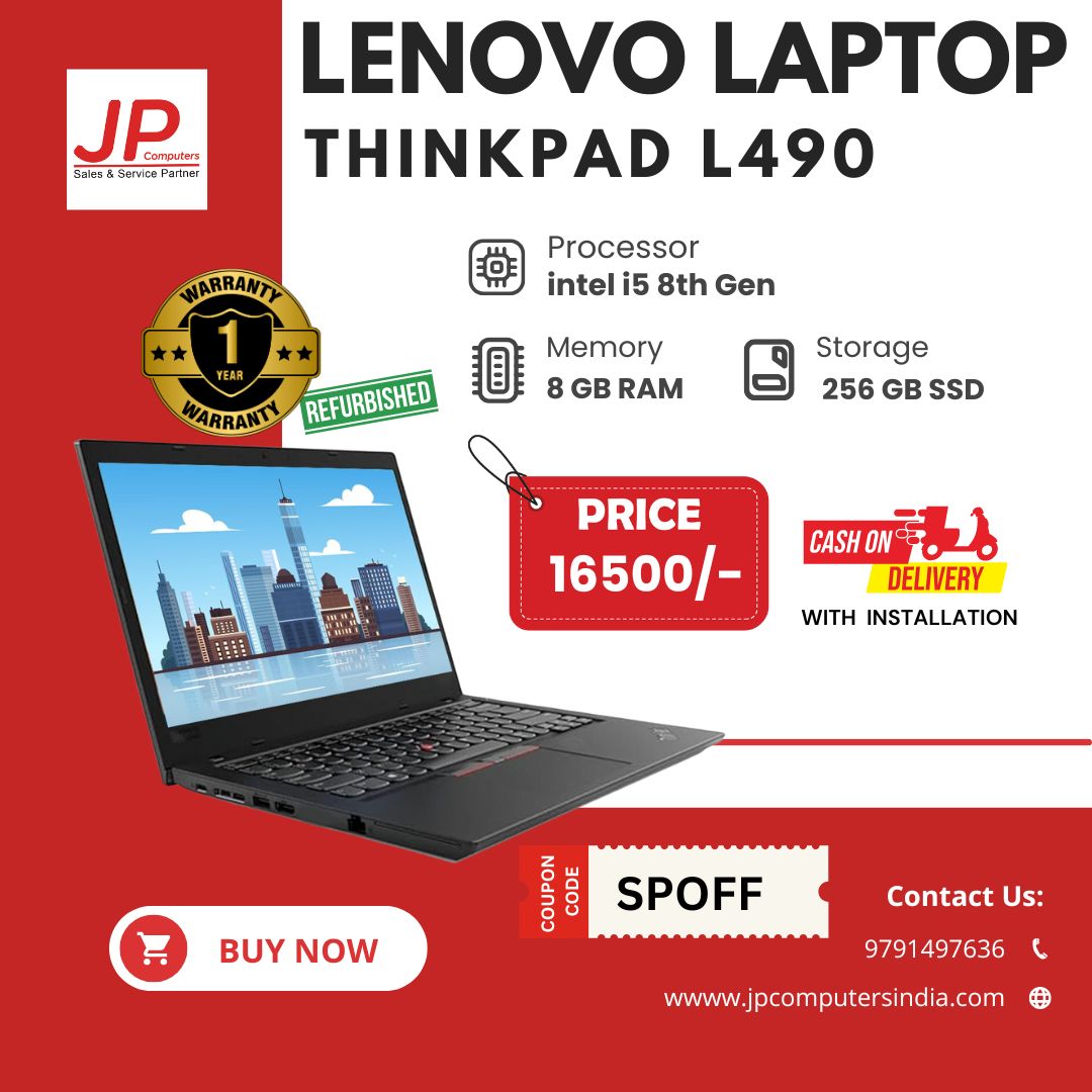 (Refurbished) Lenovo ThinkPad 8th Gen Intel Core i5 Thin & Light FHD Laptop - 8 GB RAM & 256 GB NVme (1 YEAR WARRANTY)