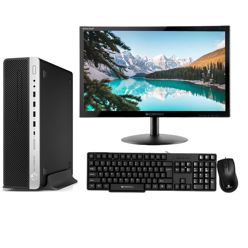 HP Branded Desktop I5 8th gen | 8 GB RAM | 256 GB SSD | Wifi | 19 inch Led Moniter | Keyboard and Mouse (1 year warranty)